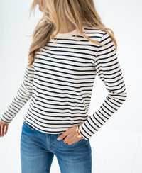 Breton striped shirt LA BRETONNE Ivory-denim
