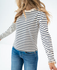 Breton striped shirt LA BRETONNE Ivory-denim