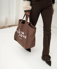 Canvas tote bag LE SAC Brown