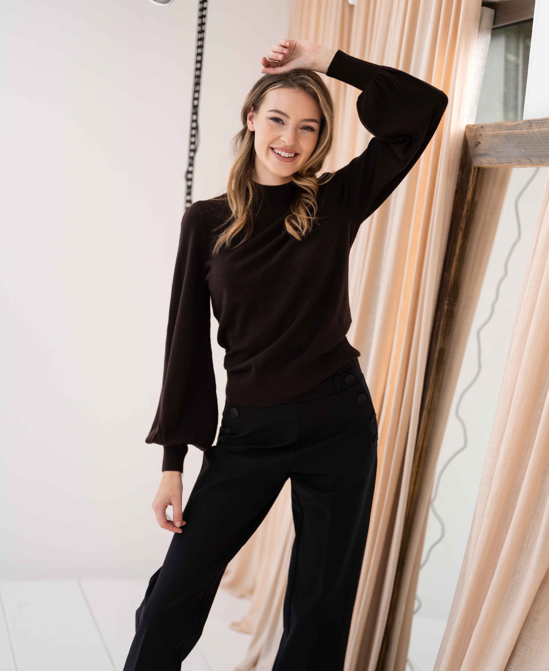 Turtleneck LES SALLES Pure choco