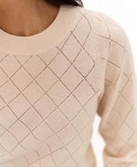 Argyle merino wool sweater LE CAMBRIDGE Butter