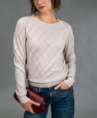 Argyle merinotrui LA CAPUCINE Beige