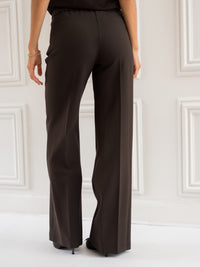 Wide leg pants LE CENTRE Coffee