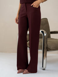 Hose mit weitem Bein LE CENTRE Bordeaux