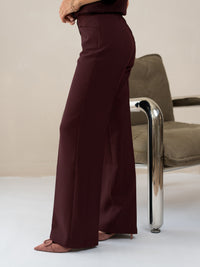 Hose mit weitem Bein LE CENTRE Bordeaux