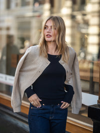 Merino trui LE CESAR Donkerblauw