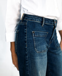 Jeans mit weitem Bein LE CHARLIE Dark Heritage