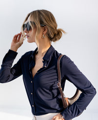Travelblouse LA CHERISE Donkerblauw