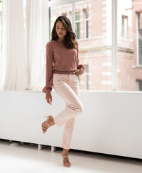 Merino sweater LA COEUR Dusty pink