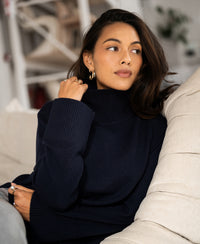 Turtleneck LA COZY Dark Blue