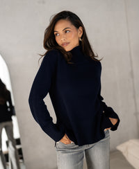 Turtleneck LA COZY Dark Blue