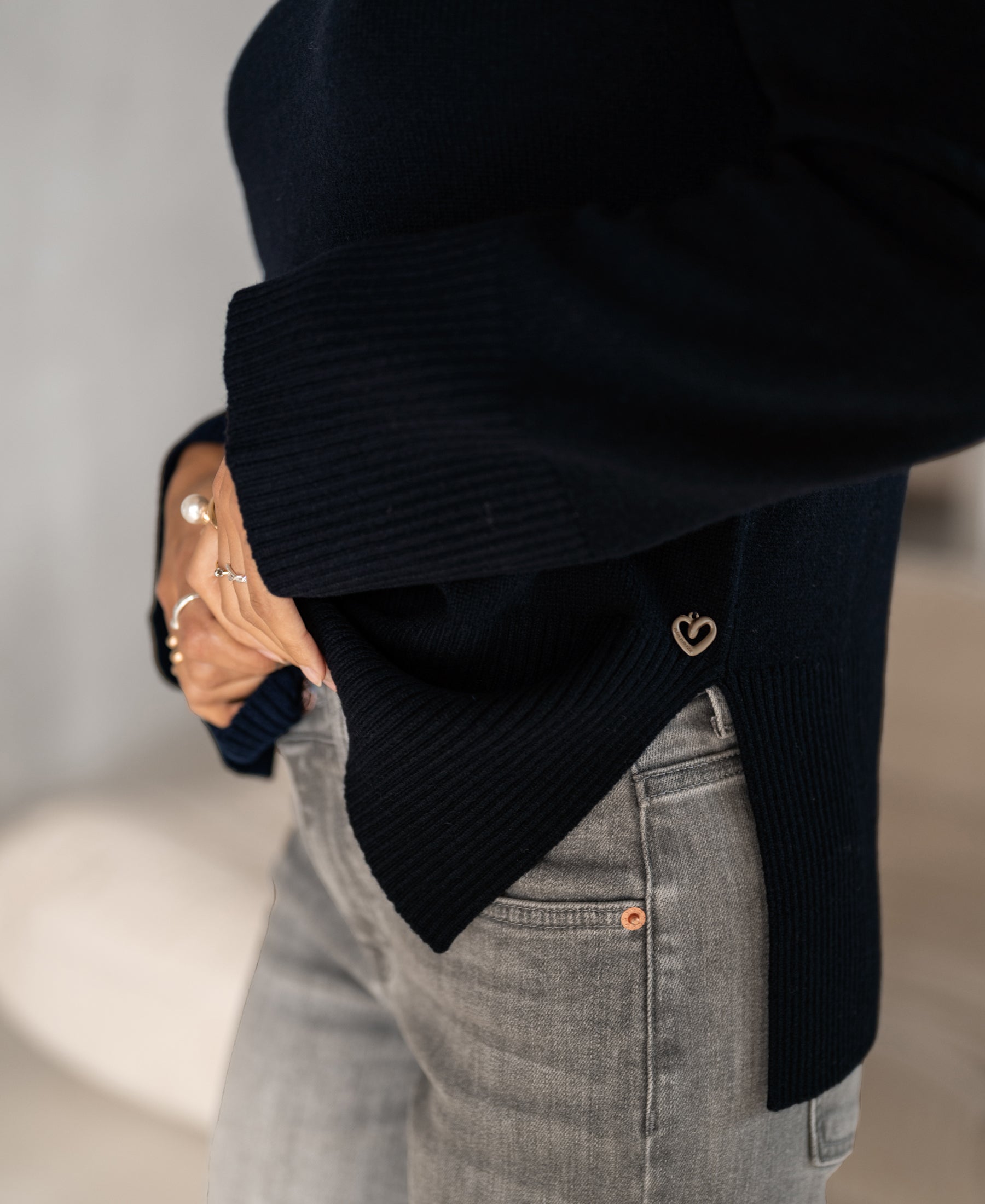 Turtleneck LA COZY Dark Blue