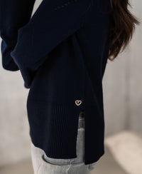 Turtleneck LA COZY Dark Blue