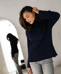 Turtleneck LA COZY Dark Blue