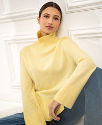 Rollkragenpullover LA COZY Citron pressé