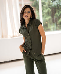 Travelblouse LA DELON Army