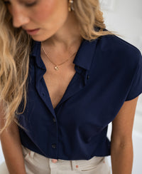 Travelblouse LA DELON Donkerblauw