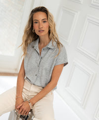 Travelblouse LA DELON Grijs Gemêleerd