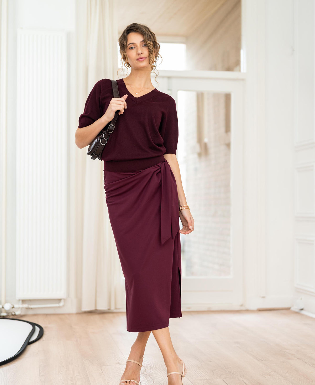 Travel skirt LE MAEL Wine