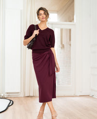 Travel skirt LE MAEL Wine