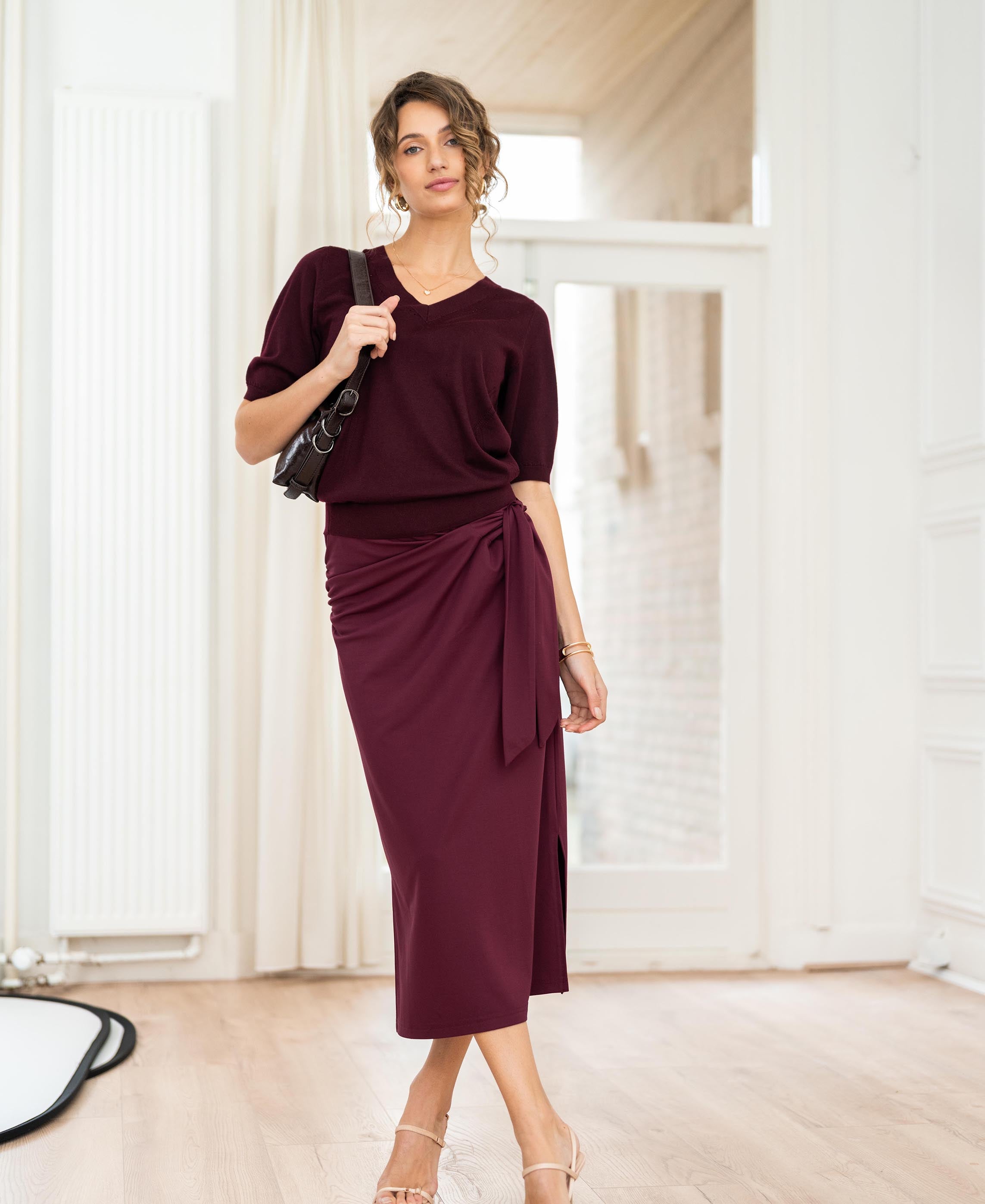 Travel skirt LE MAEL Wine