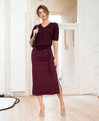 Travel skirt LE MAEL Wine