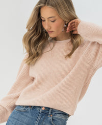 Merino wool sweater LE DIJON Blush