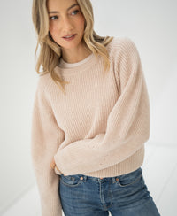 Merino wool sweater LE DIJON Blush