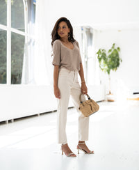 Jeans LE GUY Cream