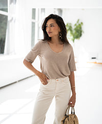 Jeans LE GUY Cream