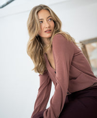 Merino cardigan LA DONNA Dusty pink