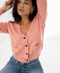 Merino vest LA DONNA Roze