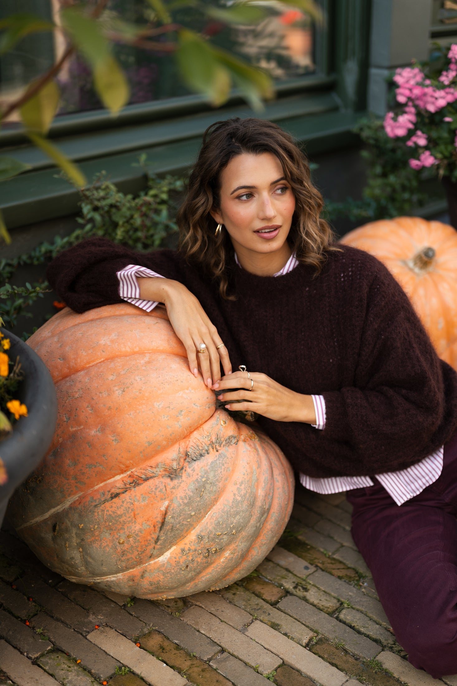 Mohair sweater LA DOUCE Cocoa