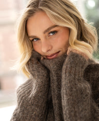 Mohair sweater LA DOUCE Brown