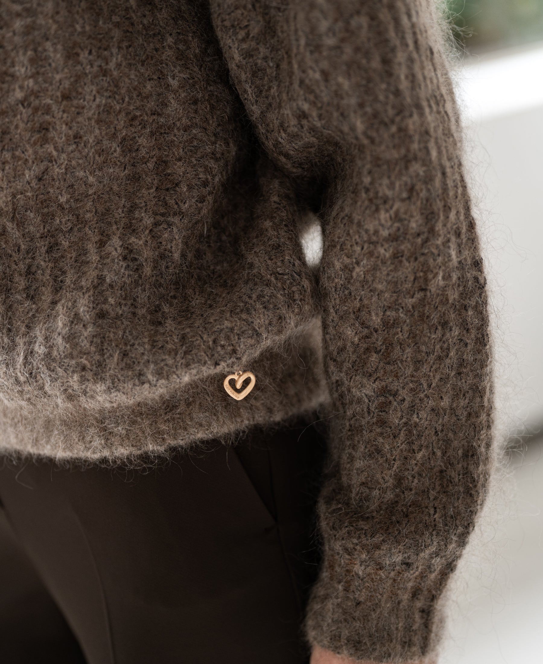 Mohair sweater LA DOUCE Brown