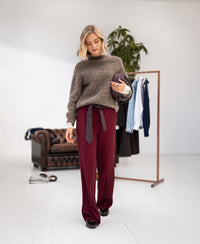 Mohair sweater LA DOUCE Brown