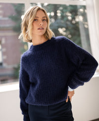 Mohair sweater LA DOUCE Navy