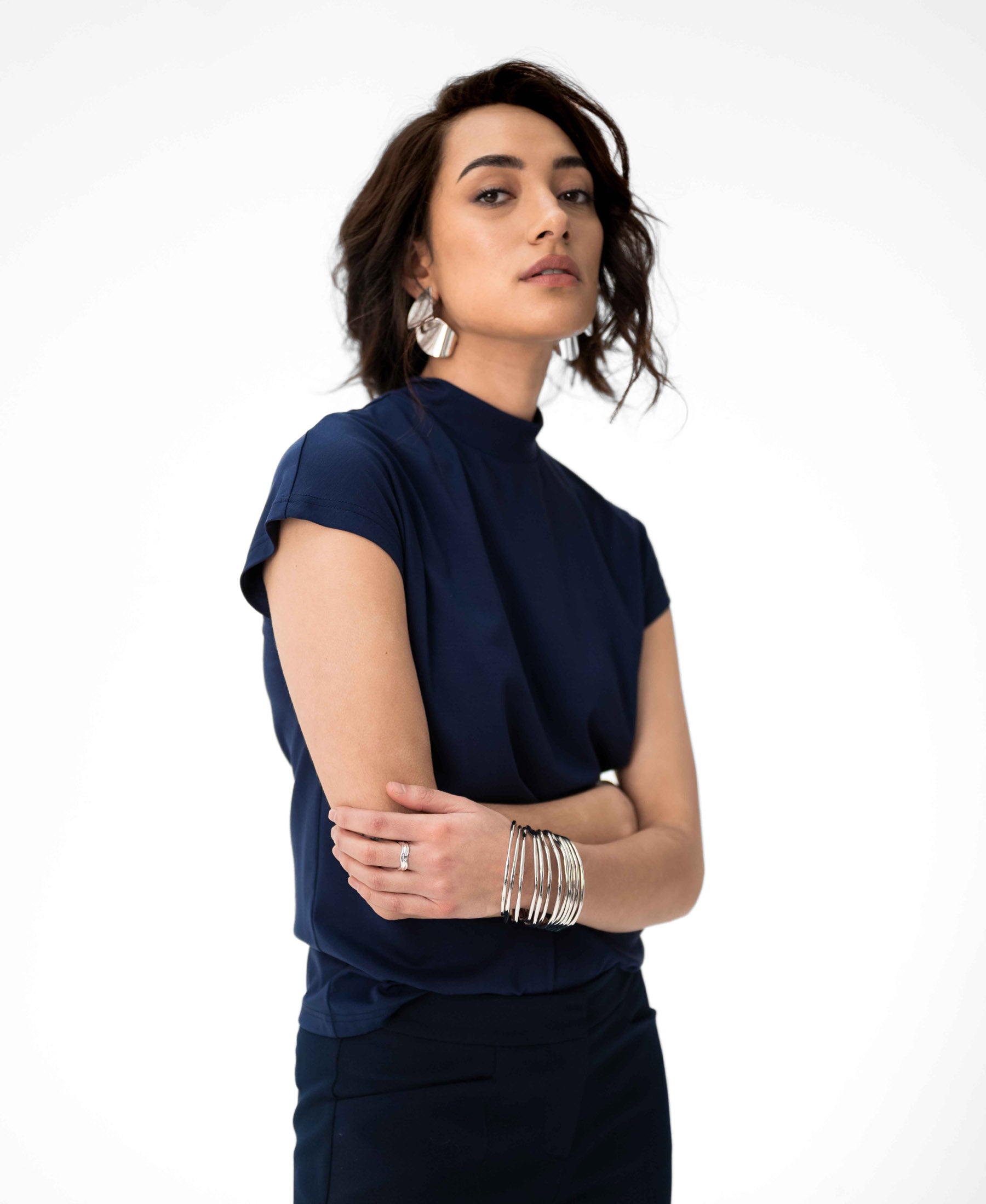 Travel top LA ROMY Donkerblauw