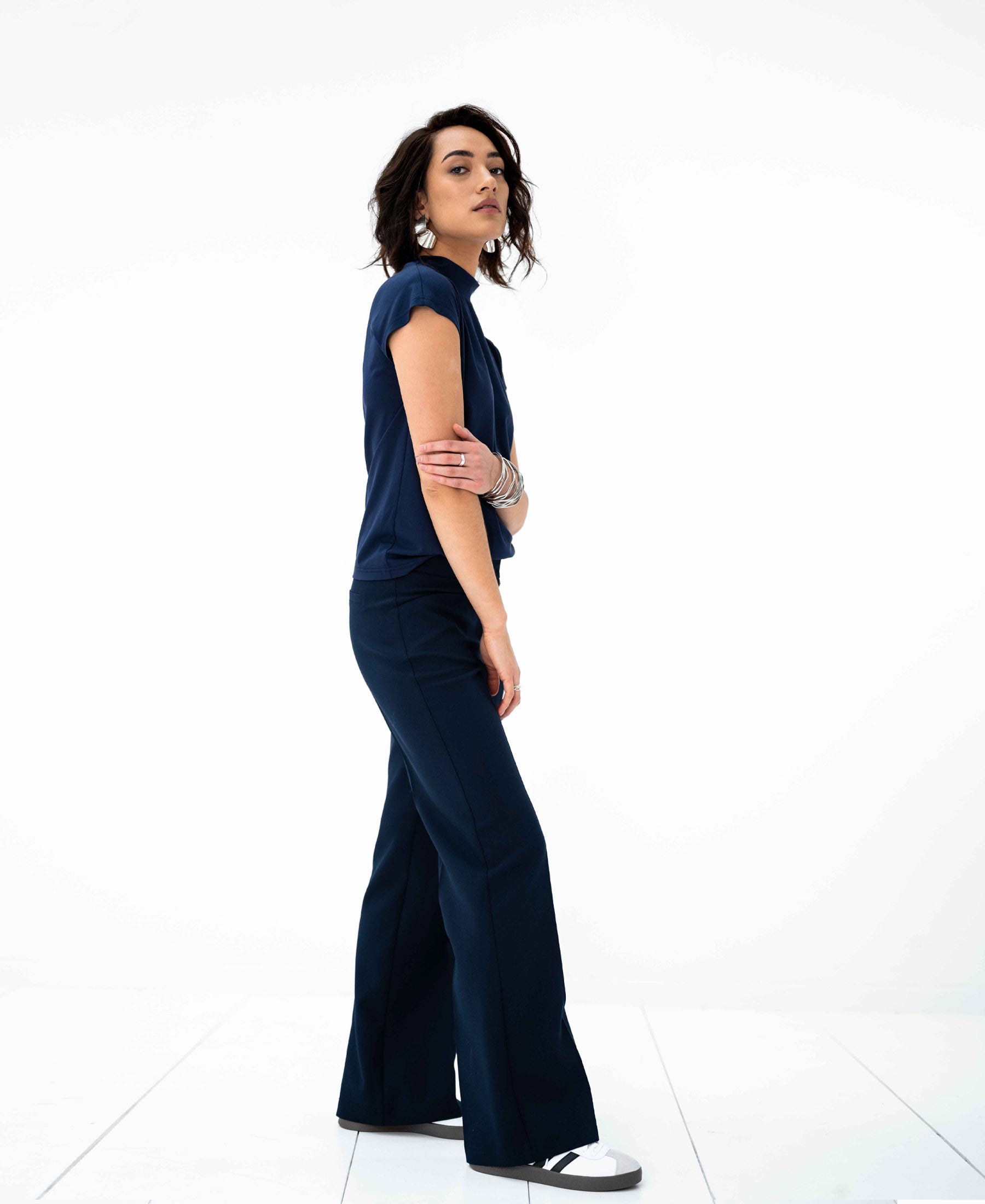 Travel top LA ROMY Donkerblauw