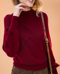 Colt Sweater LES SALLES Dark Red