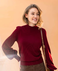 Colt Sweater LES SALLES Dark Red