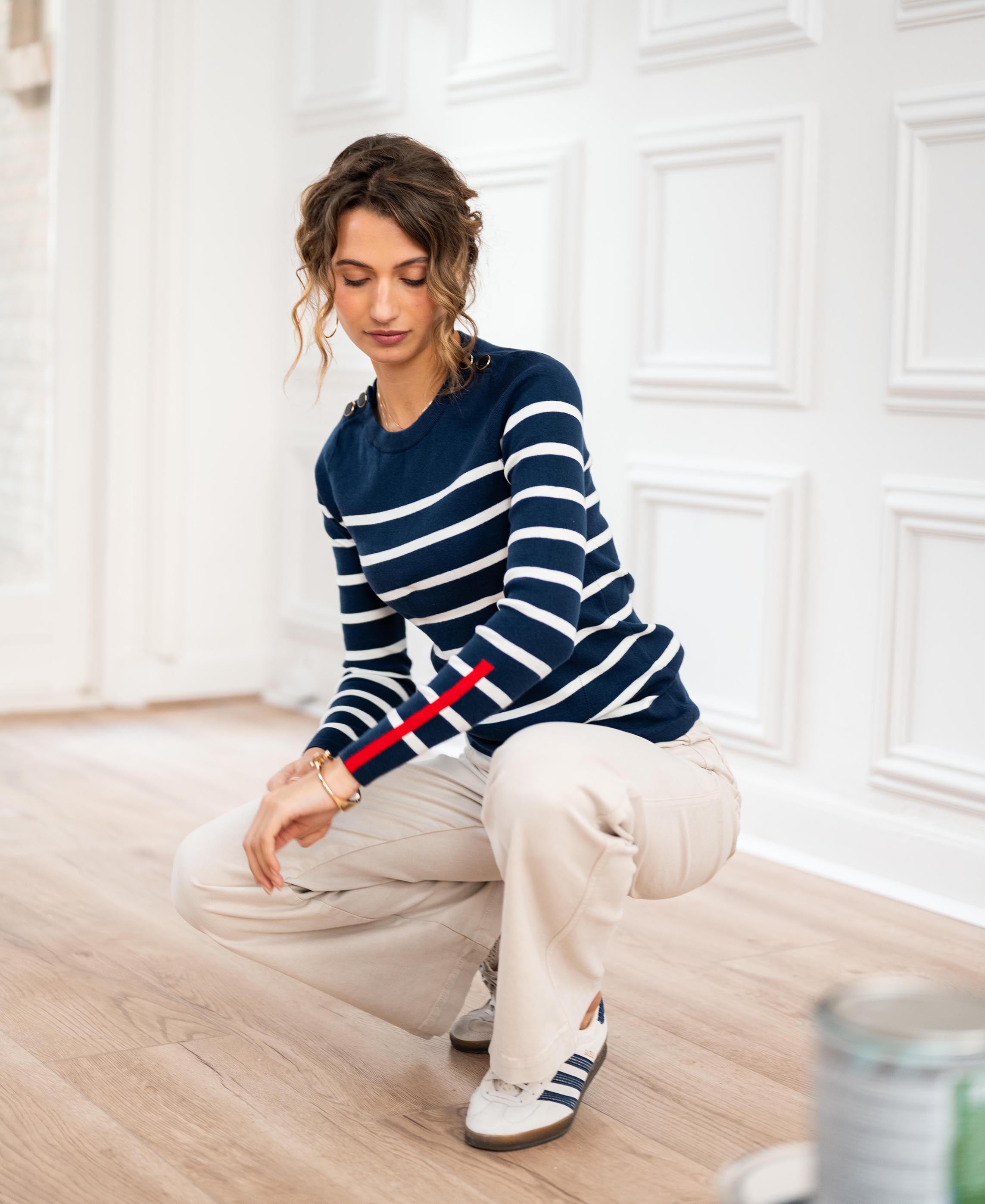 Sweater L’ELISA Navy - ivory