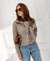 Zacht mohair vest LA ELOIS Zand
