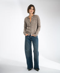 Soft Mohair Cardigan LA ELOIS Sand