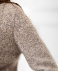 Zacht mohair vest LA ELOIS Zand