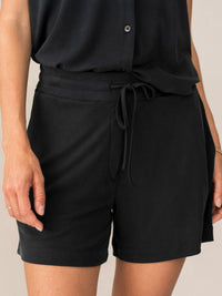 Jersey-Rippshorts LA EMILIA Anthrazit