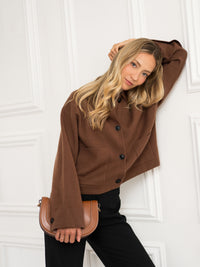 Wool jacket LA FAYE Camel
