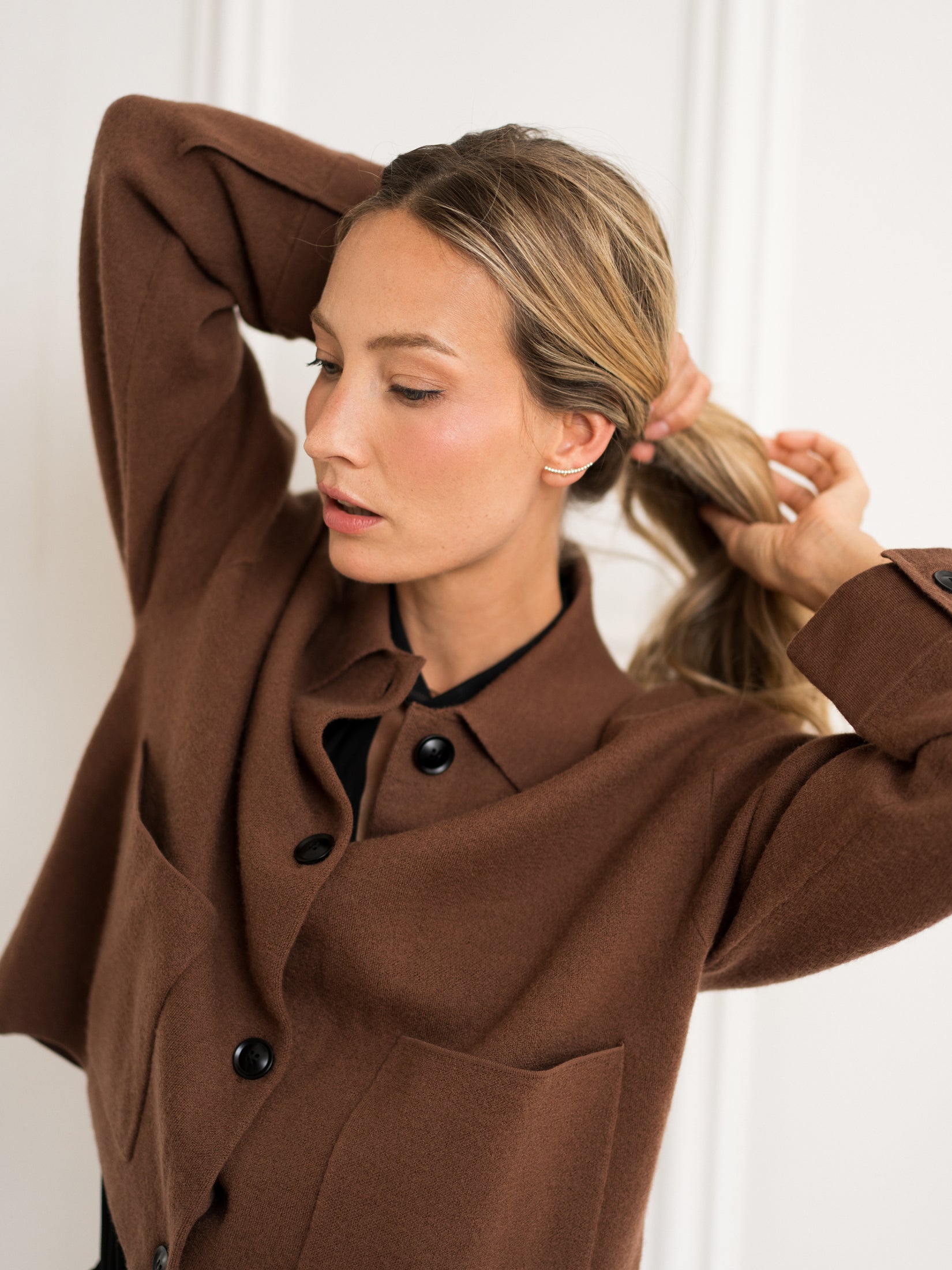 Wool jacket LA FAYE Camel