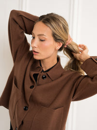 Wool jacket LA FAYE Camel