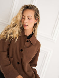 Wool jacket LA FAYE Camel